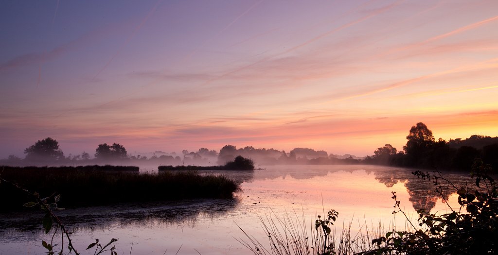 Zonsopgang boven Le Tranglon.