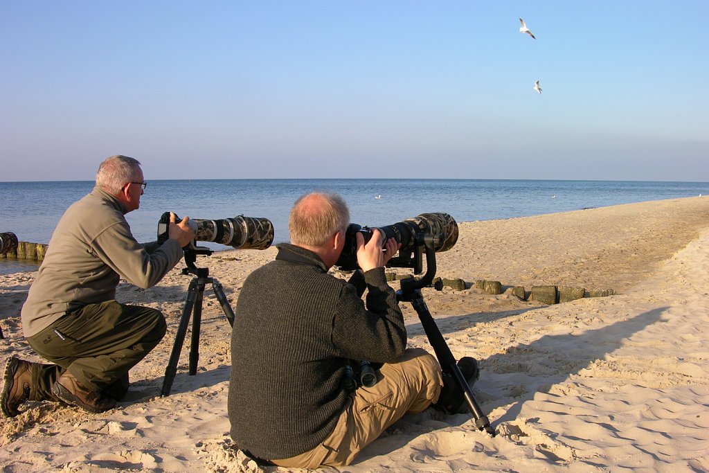 Han en Jacky op een Oostzeestrand